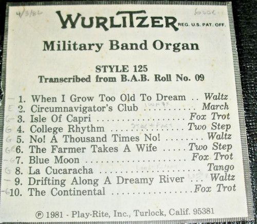 Wurlitzer military band organ - military,