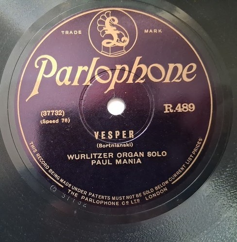 78rpm paul mania - 10", mania-