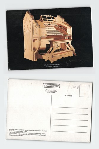 Vintage postcard wurlitzer - vintage,