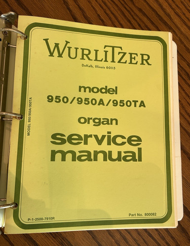 Service manual wurlitzer - manual,
